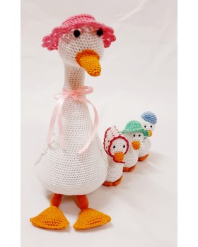 Amigurumi Soft Toy- Handmade Crochet- Duck Family Set Amigurumi Soft Toy- Handmade Crochet- Duck Family Set